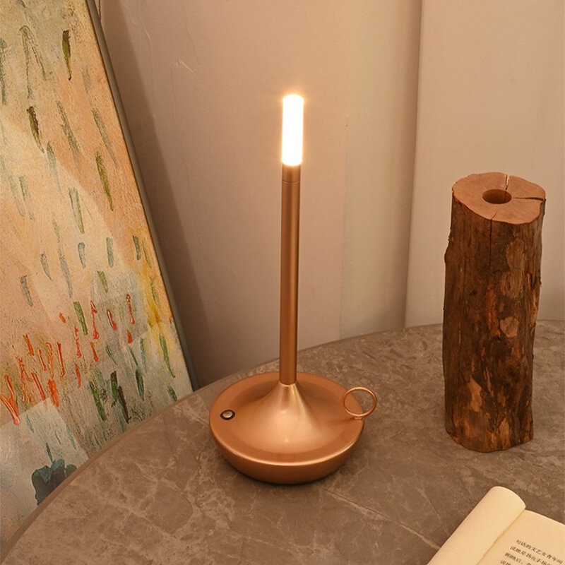 โคมไฟตั้งโต๊ะ Creative Dining Touch Led บาร์กาแฟ Pina Pro ตารางโคมไฟ Lampada Da Tavolo โคมไฟตั้งโต๊ะตกแต่ง