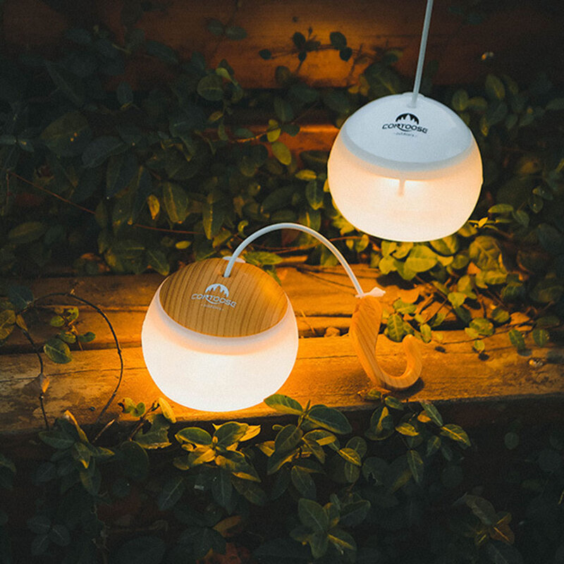 LED โคมไฟแขวนเต็นท์กลางแจ้งสวนฉุกเฉิน Camping Night Light Mini Camping แบบพกพาไฟ