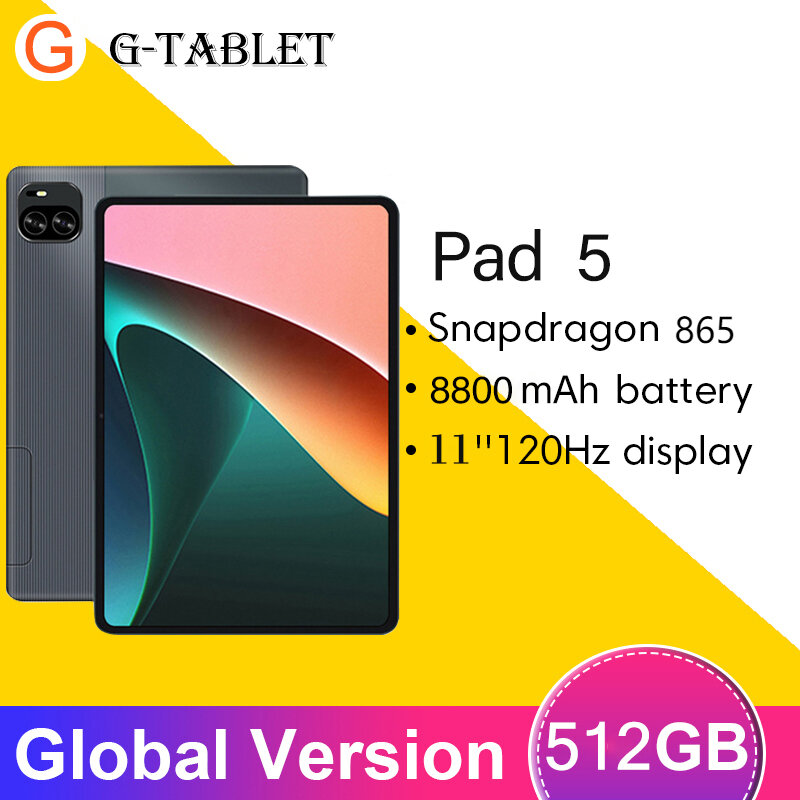 World Premiere Pad 5 Tablet PC Snapdragon 865 Android Tablet 11 Inch Tablet 12GB 512GB Android 10 Tablet Dual SIM Network Tablet