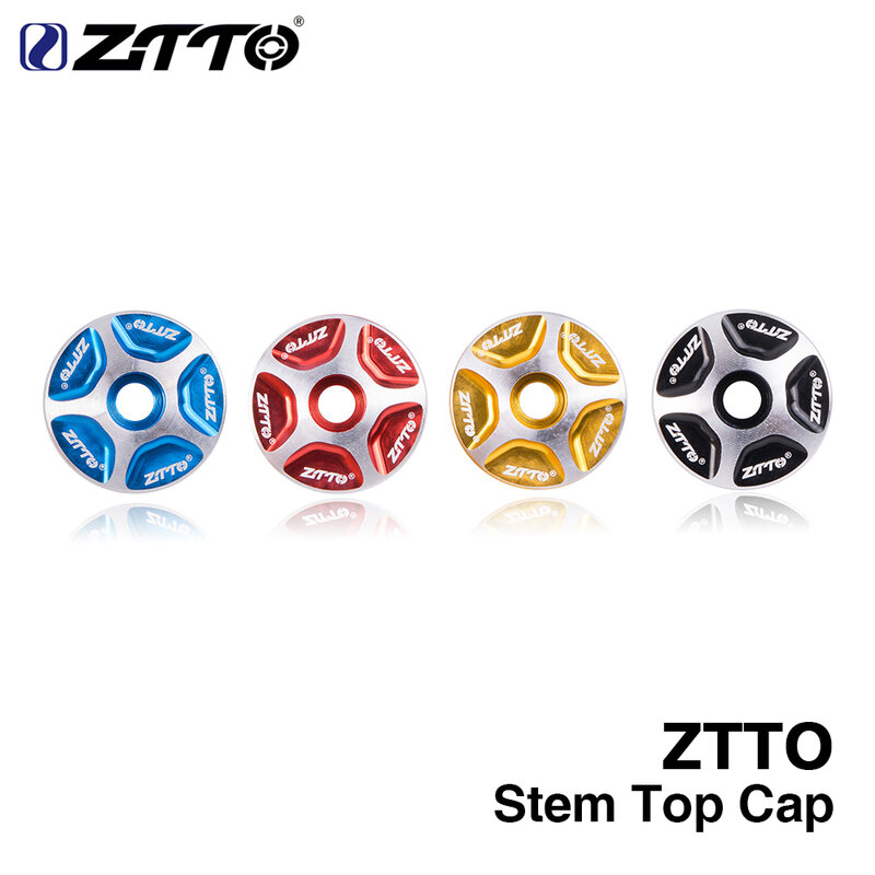 ZTTO-cubierta superior para vástago de auriculares de bicicleta de montaña, 1-1/8 ", auriculares sin rosca, piezas de aleación de aluminio, piezas de bicicleta de carretera y de montaña