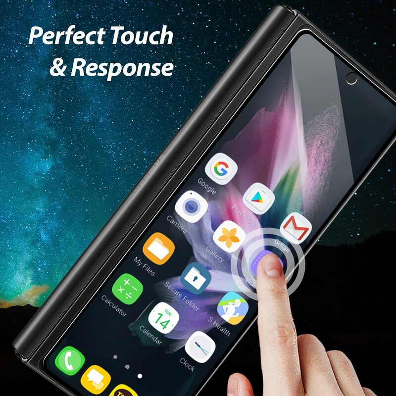 1/2 HD Tempered Glass for Samsung Galaxy Z Fold 3 4 Fold3 Fold4 Screen Protector Protective Film