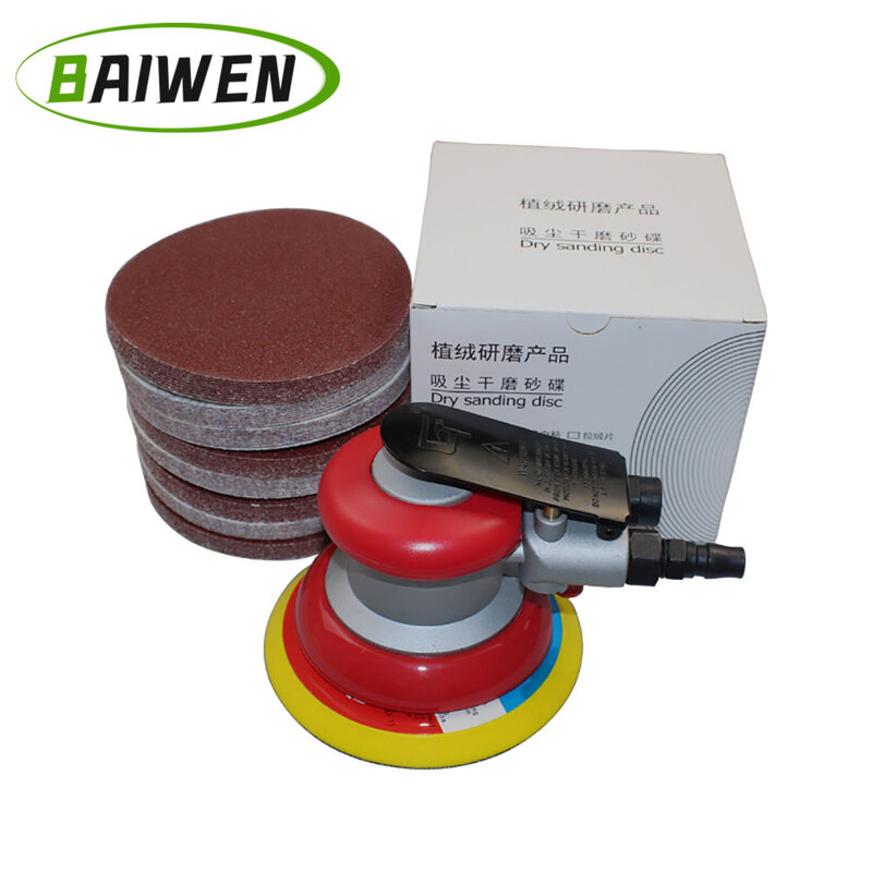 10PCS 5 Inch Hook & Loop Sanding Discs Aluminium Oxide Sandpaper 60-600 Grit for Abrasive Drill Grinder Rotary Tools