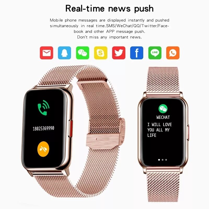 Inteligentny zespół 6 zegarek Fitness Tracker bransoletka wodoodporny Smartwatch Pulsemeter OLED ekran tlenu krwi OLED nadgarstek dla Huawei