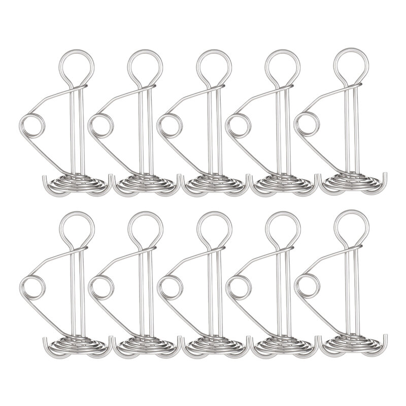 10Pcs/Set Spiral Shaped Spring Octopus Deck Peg Durable Rope Buckle Awning Tent Stakes Hook Board Peg Camping Hiking Accessories