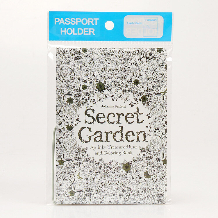 Secret Garden Secret Garden Fashion Passport Holder Exquisite Travel Card Holder Multifunctional Document Holder