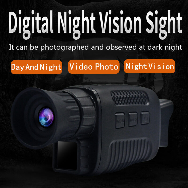 NV1000 Hunting Monocular Night Vision Camera Infrared Telescope Professional Outdoor Thermal Imager 5X Digital  Zoom 9 Languages
