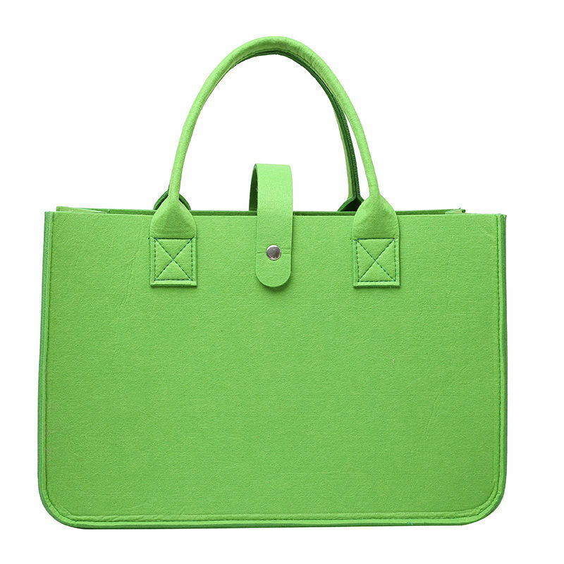 Personalize Bags Feltro Shoulder Bag Tote Felt Bolsas femininas Feltro Saco de compras para mulheres