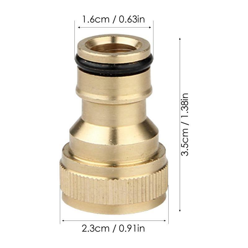 Hose Quick Connect 4pcs Brass 1/2in Garden Hose Adapter End Repair Connector With Rubber Gasket Male Female Garden Hose Fittings