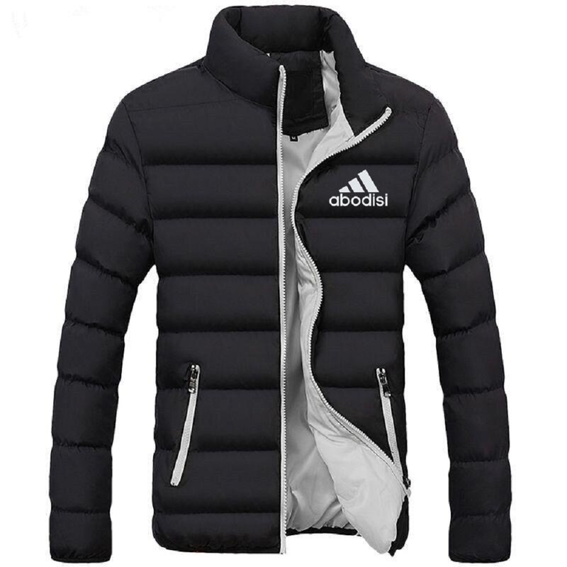 2022 outono e inverno masculino acolchoado jaqueta gola curta bonito moda quente all-match acolchoado jaqueta