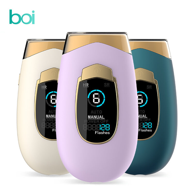 Boi-depiladora láser permanente para mujer, máquina de depilación láser con 6 niveles, 990.000 Flashes, portátil, para el hogar, Bikini, IPL