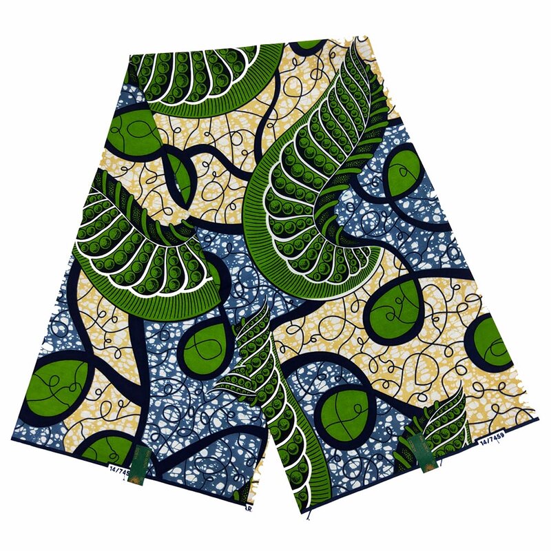 アンカラ生地アフリカ本物のワックスプリント綿100% 新デザイン2021織物博物館ワックスafricainパッチワーク生地6ヤード