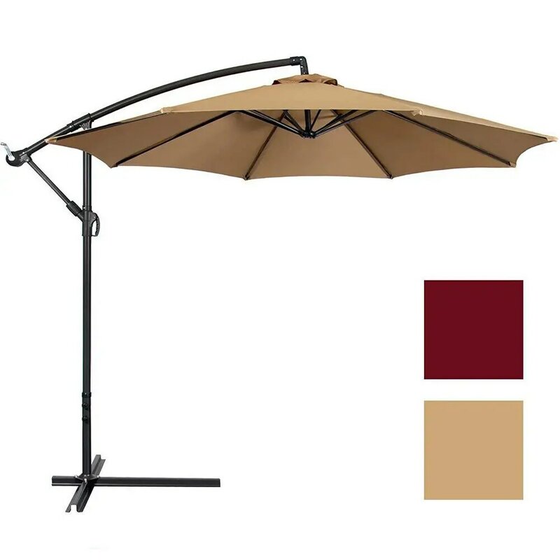 3m Outdoor Umbrella Replacement Canopy for 8 Ribs Dia Patio Sunshade Parasol Top Canopy Cover for Yard Garden Patio Beach Pool