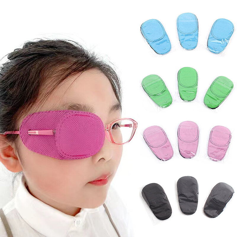 Parches de Ojos de ambliopía para niños, 1 piezas, para tratamiento de estabismos, gafas de terapia para niños, estuche de gafas de visión correctiva, reutilizable
