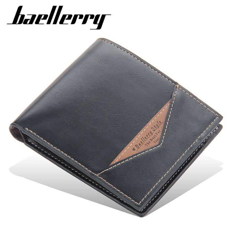 男性用の小さなヴィンテージビジネスウォレット,男性用の小さな折りたたみ式財布,クロスオーバースタイルのハンドバッグ,カードホルダー,高品質