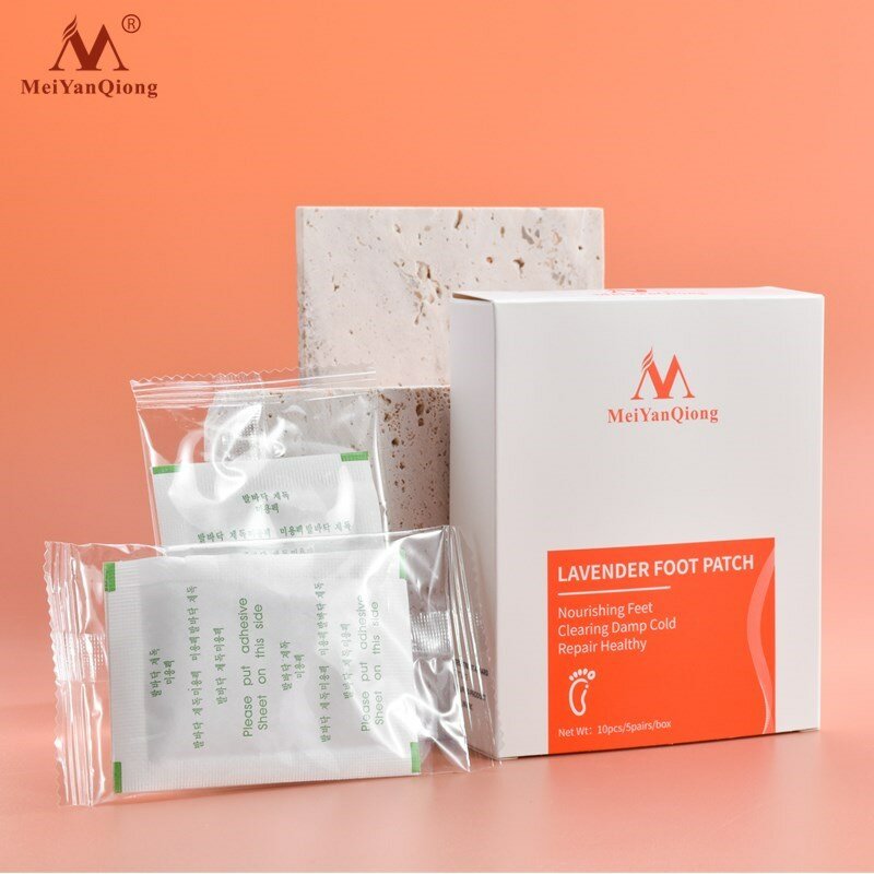 MeiYanQiong Lavender Detox Foot Patch Nourish Repair Foot Patch Improve Sleep Quality Slimming Patch Foot Care Beauty