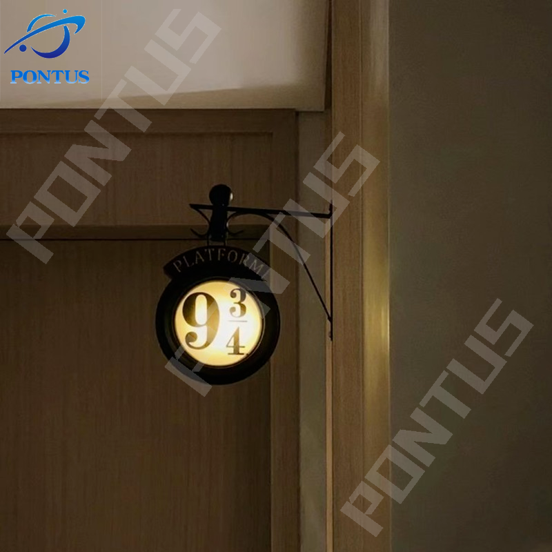 Magic Potters Night Light LED Hanging Wall Lamps Platform Hogwartsed 3D Lamp Harries Children Birthday Gifts Home Room Decor