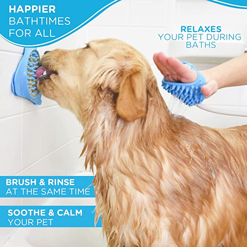 Sikat mandi mandi anjing portabel, alat mandi hewan peliharaan produk perawatan hewan peliharaan membersihkan hewan peliharaan artefak mandi anjing baru