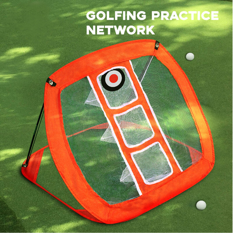 Golfe portátil lascar net quintal ao ar livre prática de alvo pop up bater redes para interior precisão balanço prática de golfe net