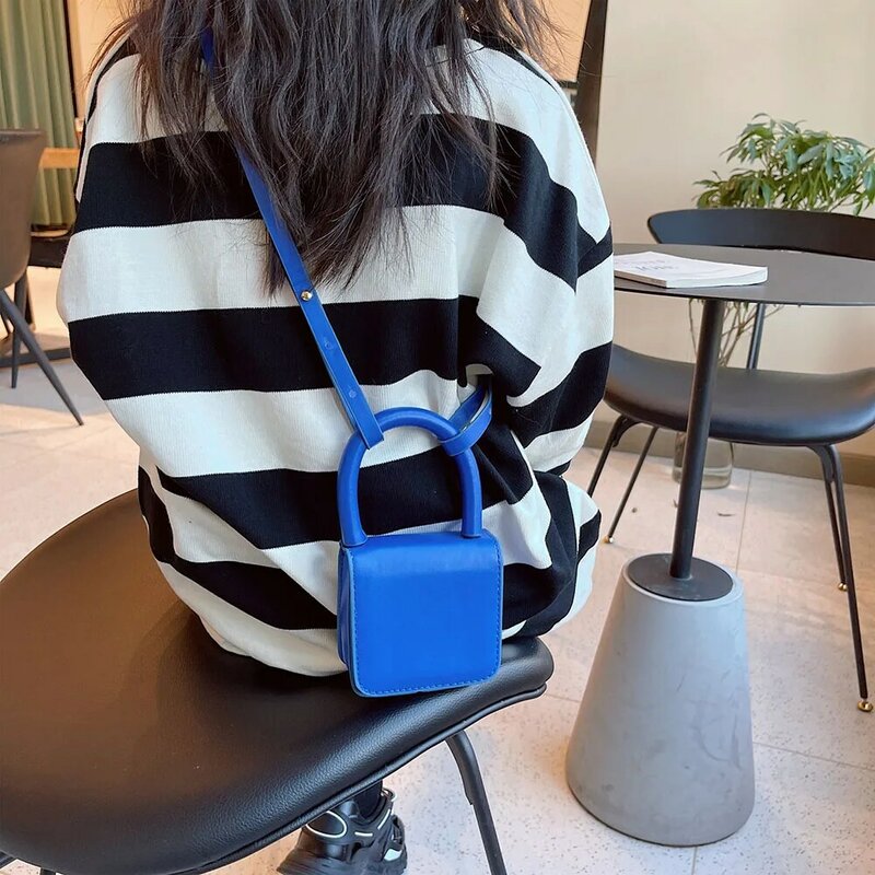 Mobile Phone Bag Children PU Leather Mini Fashion Design Messenger Crossbody Bag Female Casual Flap Travel Handbags