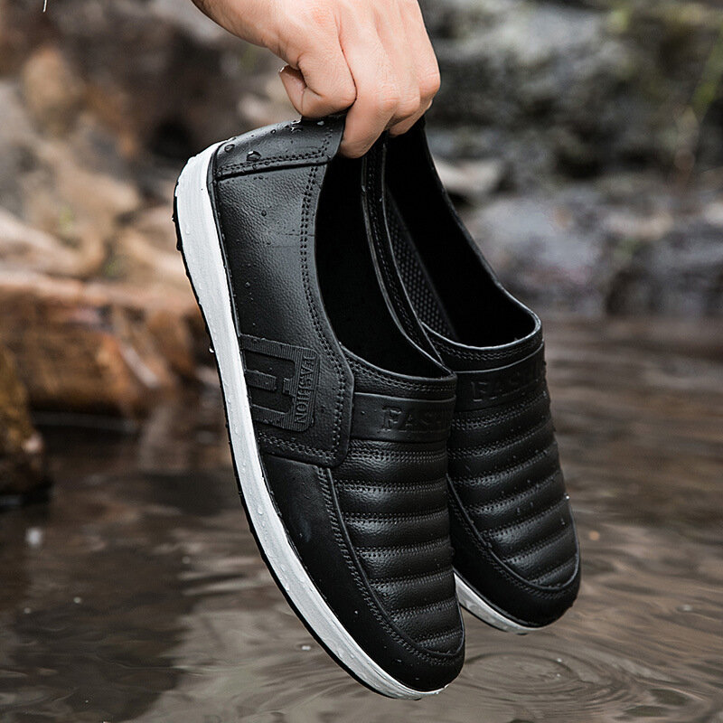 Botas de chuva homens tornozelo botas de água quente trabalho impermeável homem antiderrapante sapatos de chuva botas de borracha botas de pesca galochas rainshoes 2022