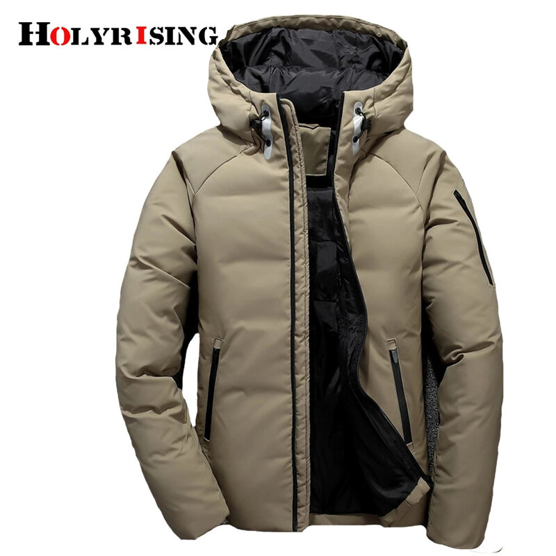 Jaquetas masculinas casaco de inverno jaqueta 90% branco para baixo casaco ao ar livre dos homens puffer jaqueta roupas casuais à prova dnzágua para baixo casaco de inverno nz168