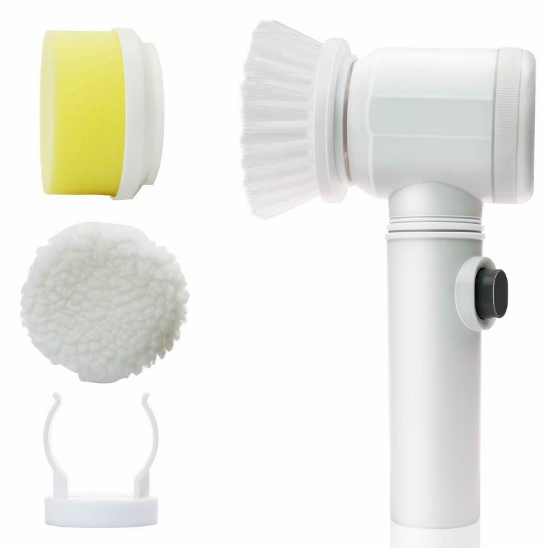 Electric Cleaning Brush Set Kitchen Bathroom Sink Bathtub Floor Toilet Tub Electric Spin Scrubber Cleaning Brush Drill Brush