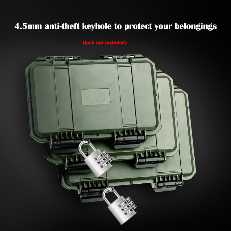 ASOYOGA Outdoor antiurto strumenti impermeabili contenitori scatola di immagazzinaggio custodia per telefono con fotocamera con Pad antiurto fai da te portatile