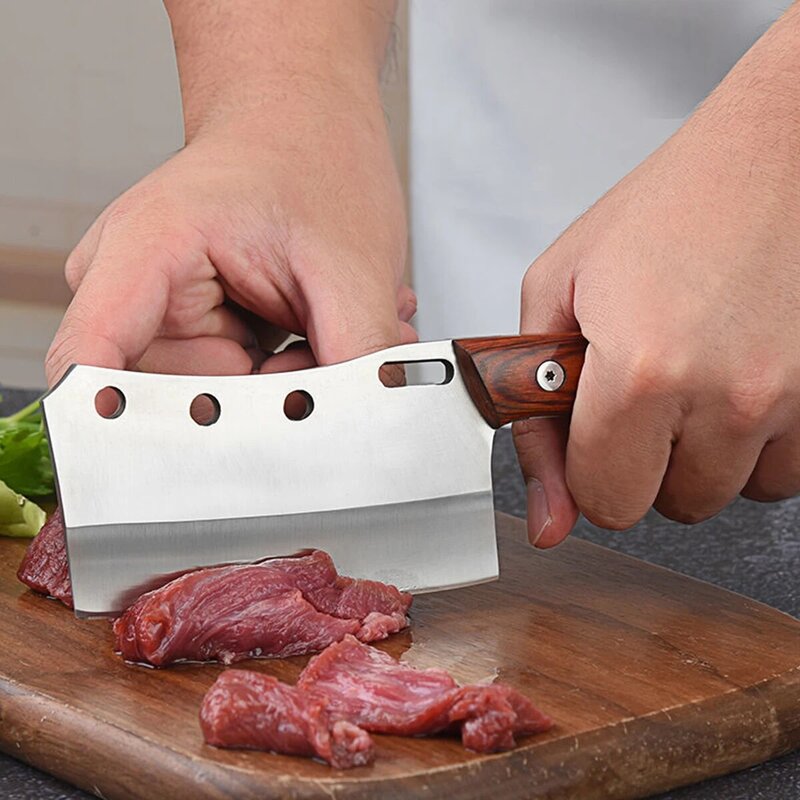 Кованый кухонный нож, измельчитель, многоцелевой нож, Мясницкий шеф-нож, портативный уличный маленький кухонный нож для пикника