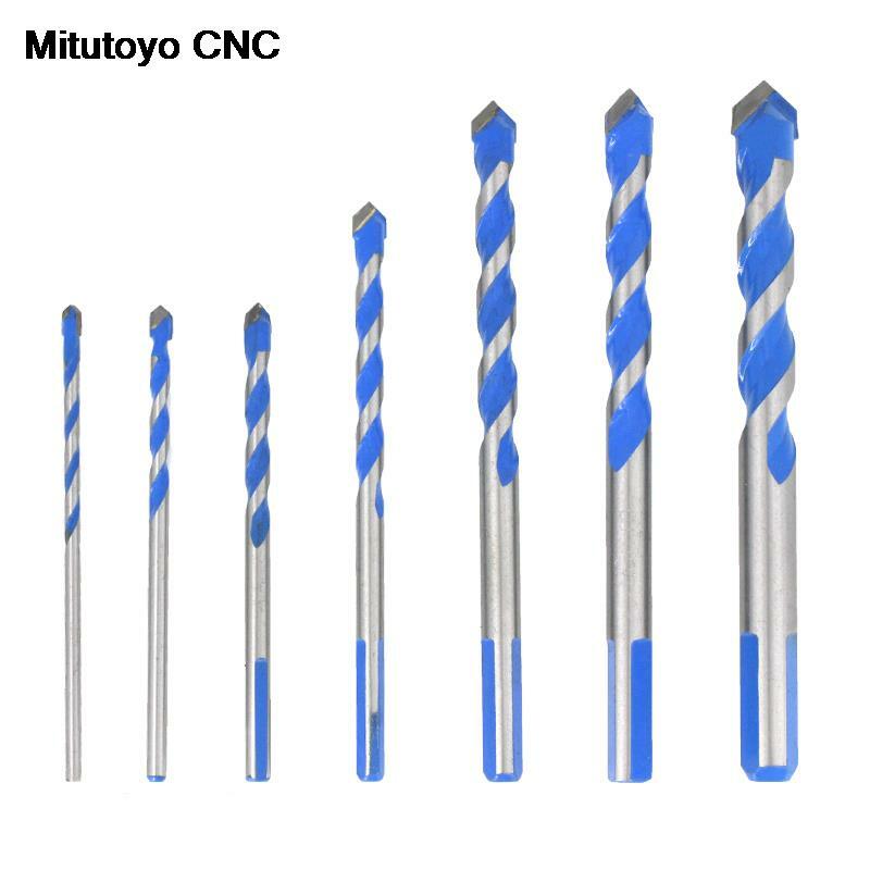 3 4 5 6 8 10 12mm Multi-functional Glass Drill Bit Triangle Ceramic Tile Concrete Brick Metal Stainless Steel Woodworking Tools