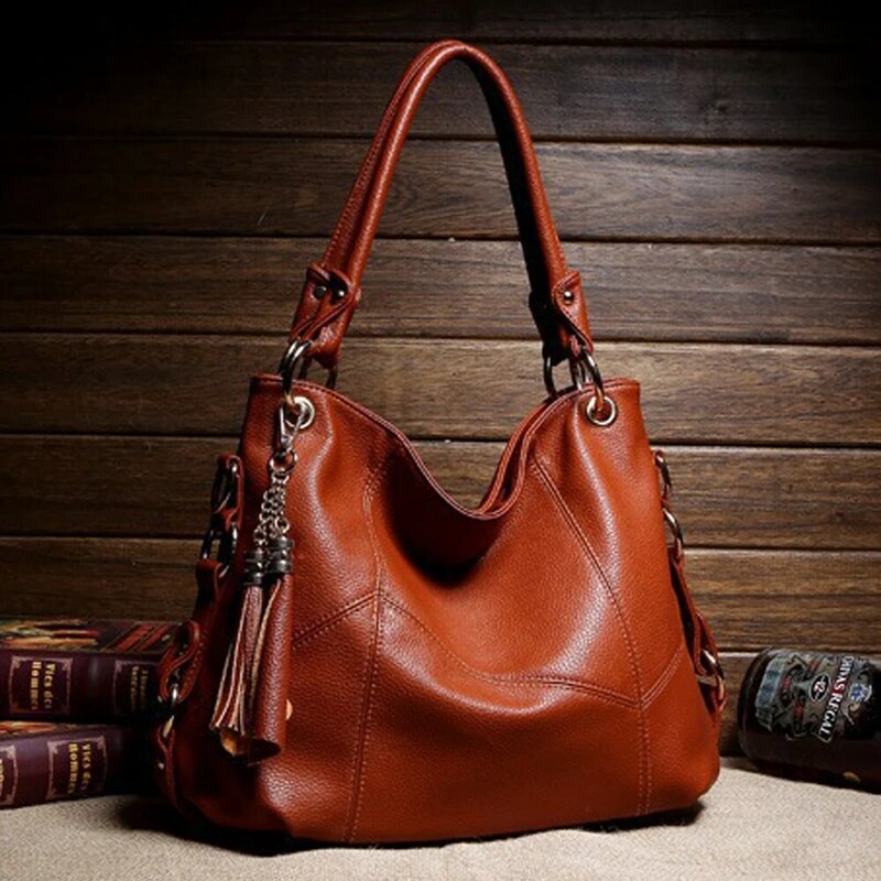 Сумка-мессенджер Valenkuci для женщин, кожаная дизайнерская дамская сумочка через плечо, винтажный тоут с ручками