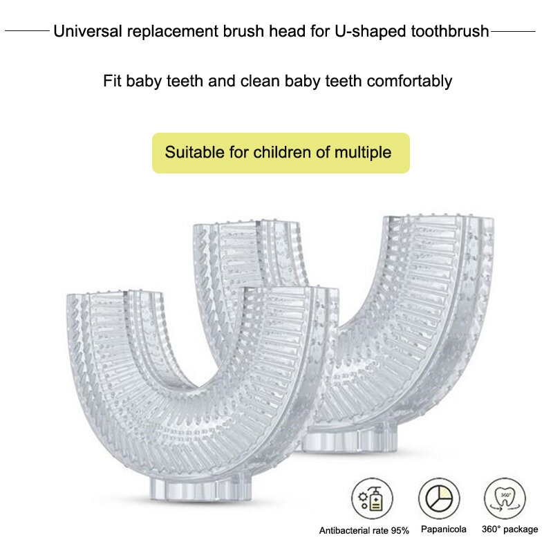 U-shaped Children's Toothbrush Baby Silicone Teeth Tooth Brush Kids Dental Oral Care Cleaning Tool Baby Items 2-12Y Toothbrush