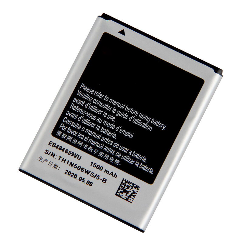 Originele Samsung Batterij EB484659VU Voor Samsung Galaxy W T759 I8150 S8600 S5820 I8350 I519 X Cover S5690 EB484659VA 1500Mah