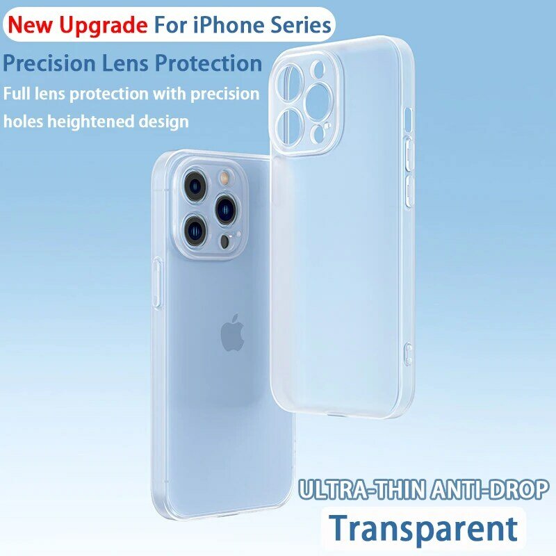 Funda de teléfono transparente para iPhone 13 Pro Max, carcasa transparente para teléfono iPhone 11 X XR Xs Max 8 7 6 S Plus 12Pro Max