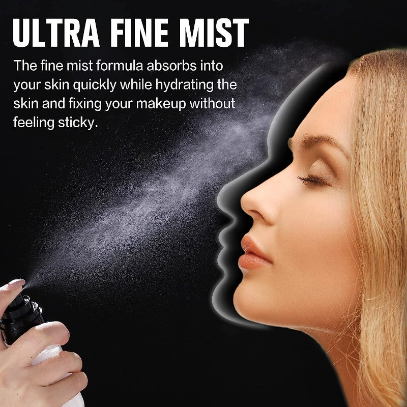 Make-Up Setting Spray Shimmer Glow Hydrating Verlichtende Afwerking Gezicht Lichtgewicht Langdurige Make-Up Fixeren Hydraat Huid