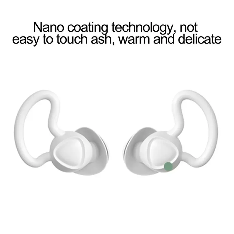 1 pares/set macio silicone tampões de ouvido à prova de ronco profissional sono tampões de ouvido sem cabos conforto macio espuma tampões de ouvido