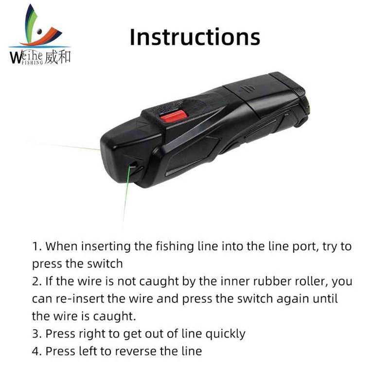 Elektrische Vislijn Remover Strip Oude Lijn Uit De Reel Compact Line Remover Verwijder De Oude Lijn Afwerking Machine Vis gereedschap