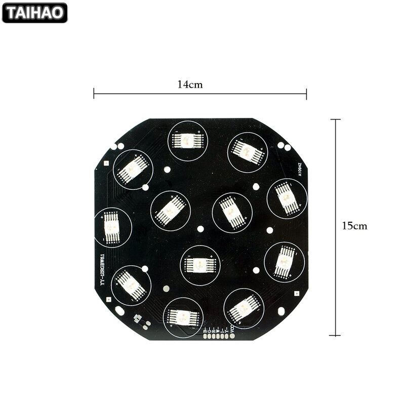 Panneau lumineux LED 12x18w RGBW 6 en 1 24V pièces de réparation, 10 pièces