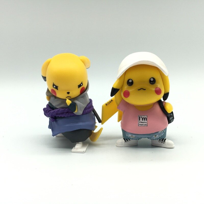 Muñeca móvil de Pokémon Pikachu de 8CM, modelo de bola de elfo, dragón de fuego, juguete, regalo para niños, figura de Anime