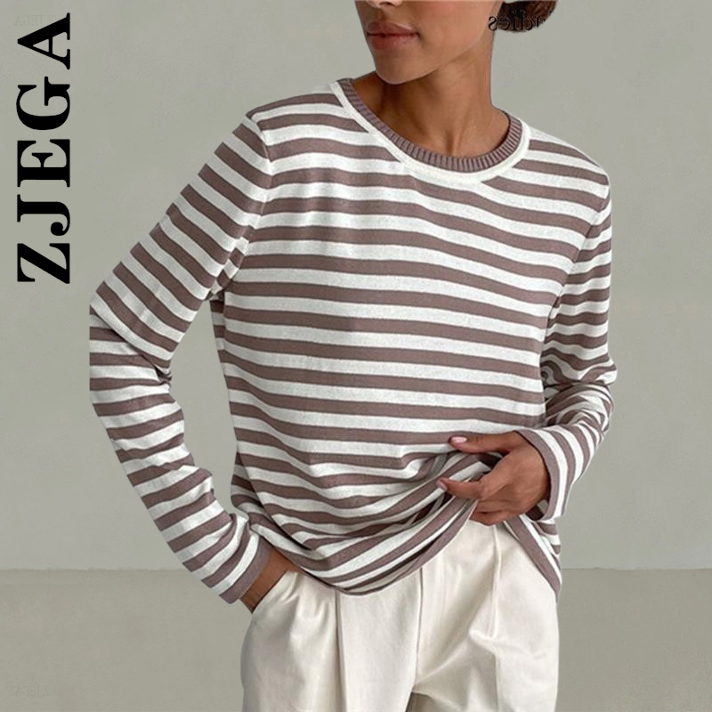 Zjega – pull en tricot doux et doux pour femme, chandail de base, populaire, décontracté, doux, 2022