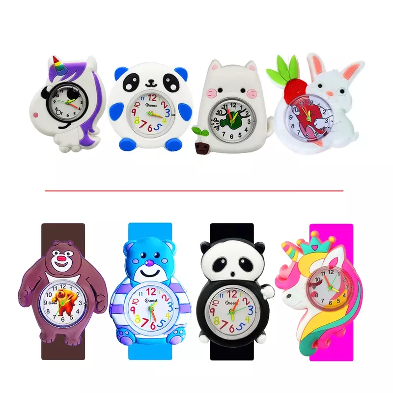 Niedriger Preis Großhandel Kinder Slap Armbanduhr Uhr Baby Studie-Zeit Spielzeug Kinder Digitaluhren für Jungen Mädchen Geburtstag Geschenk reloj