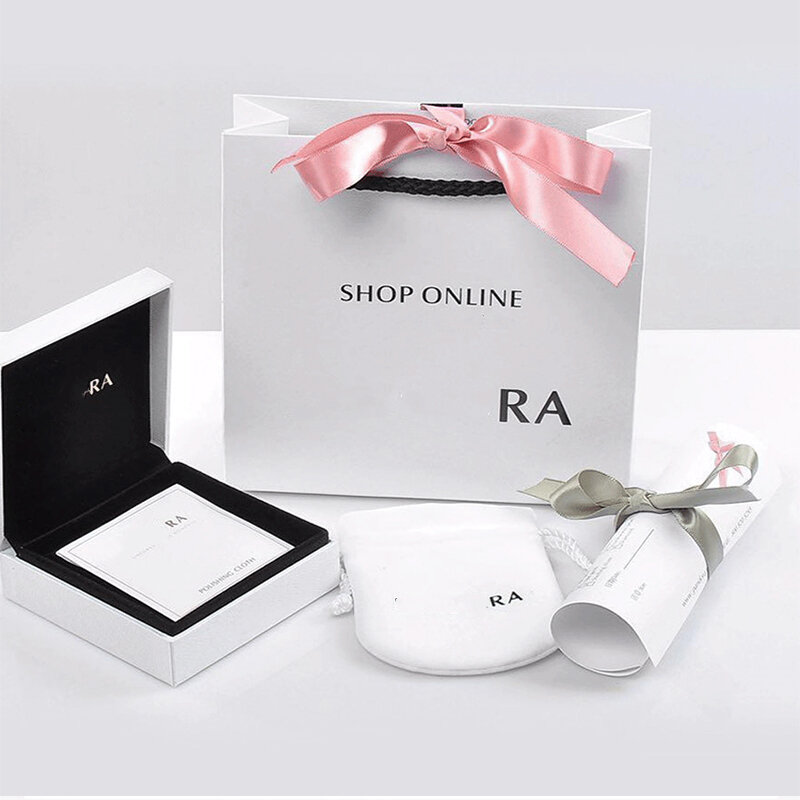 2021 sacchetto regalo di gioielli squisiti di moda applicare a Pandora pulseras bracciale collana anello orecchini charms perline scatola di gioielli