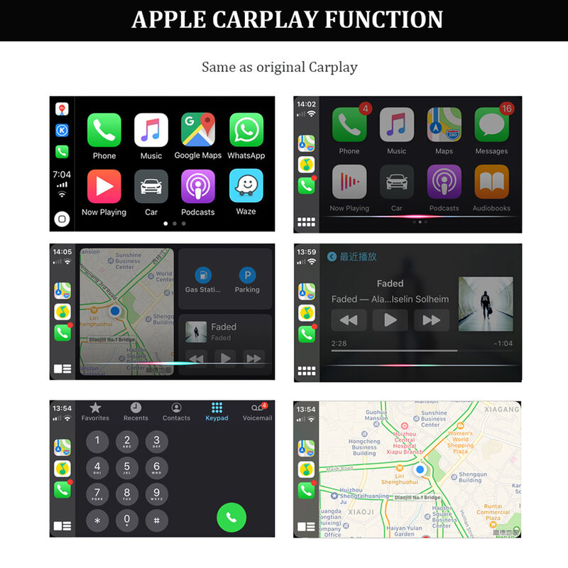 REAKOSOUND USB Smart Carplay Adapter samochodowy Link Dongle dla androida nawigacja samochodowa dla Apple Carplay moduł Auto inteligentny telefon