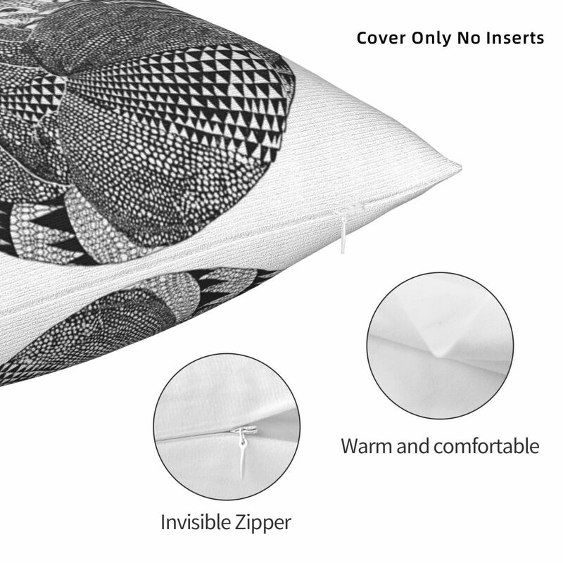 Armadillos Pillow Case Pillow Cover Soft Body Pillow Pillow Cases Pillow Case White