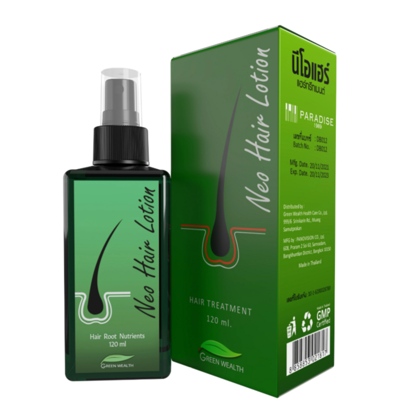 Paradise – Lotion pour repousse des cheveux, produit Original fabriqué en thaïlande, 120ml, richesse verte, Neo Hair
