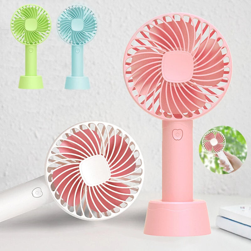 Portable Handheld Mini Fan Wind Power Ultra-quiet And Convenient USB Rechargable Cute Small Cooling Fan Adjustable Home Office