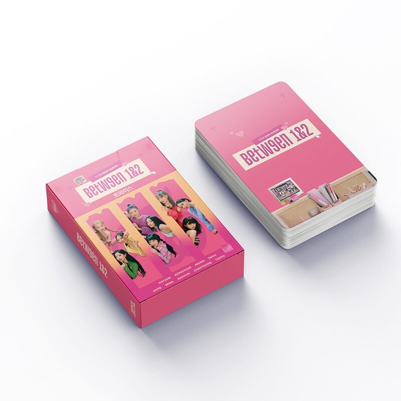 55 Buah/Set Kpop Dua Kali Album Baru Antara Kartu 1 & 2 Lomo Kartu Foto HD Dicetak Kartu Foto Album Kecil untuk Koleksi Penggemar Kartu Pos
