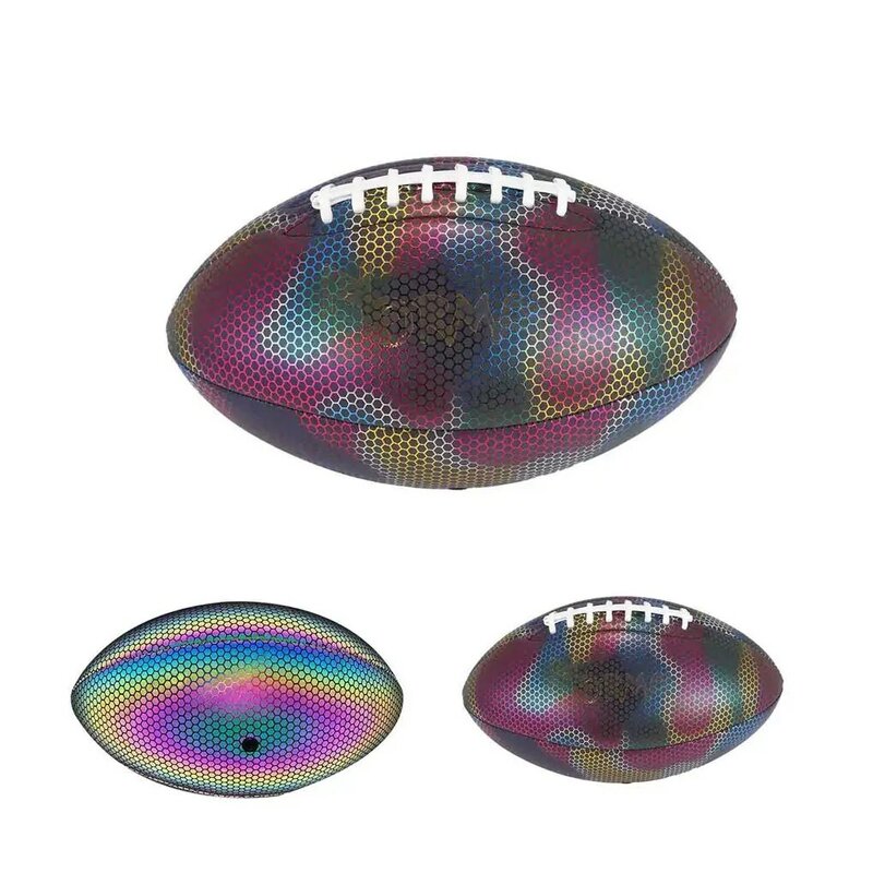 Rugby Ball Machine Stitched Luminous Rugbys Outdoor Training Game Toy