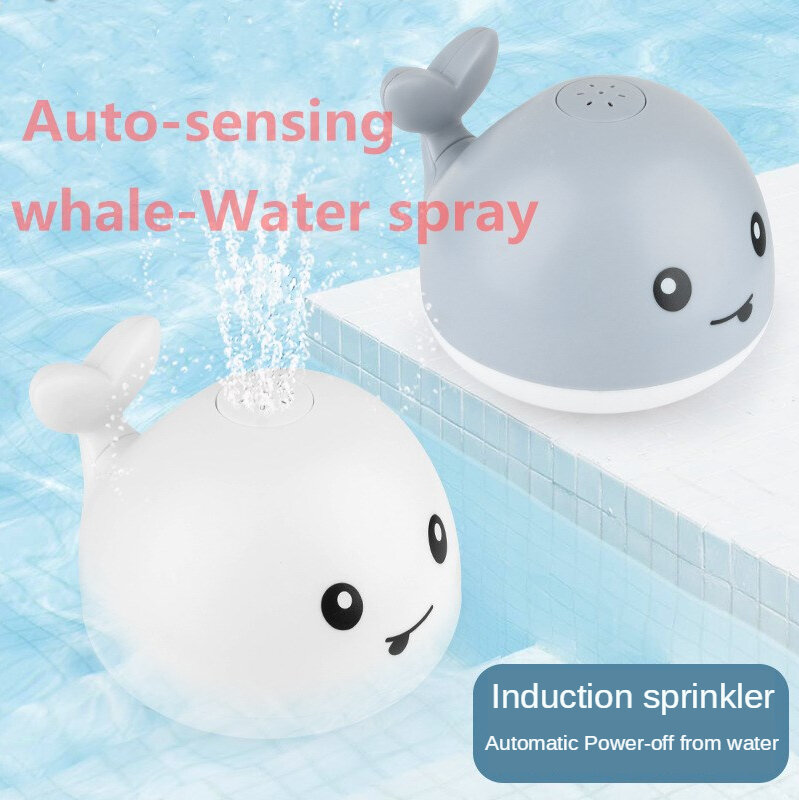 Vendita calda adorabile LED lampeggiante giocattoli da bagno palla acqua schizzi Sprinkler Baby Bath doccia giocattoli per bambini giocattoli d'acqua per bambini