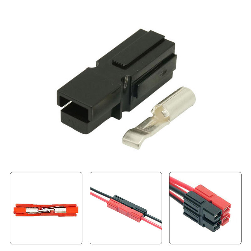 10 Pairs Anderson Plug Battery Connector Red And Black 30 Amp 600V For Anderson Plug Connector + Dust Cover High Frequency Tools