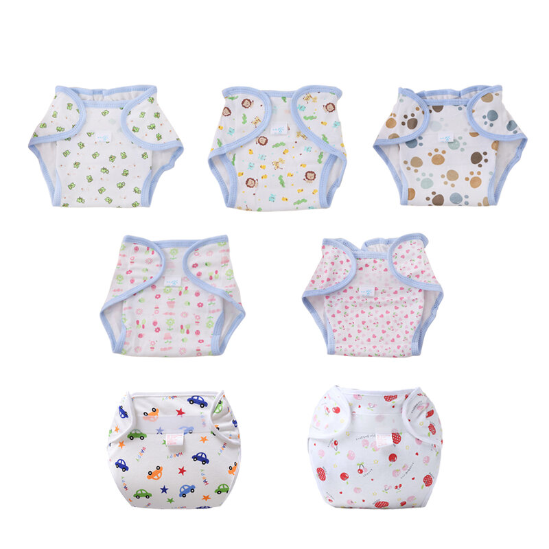 Waterproof Training Pants Baby Toddler Cloth Diaper Cotton Changing Nappy Reusable Washable Unisex Infant Cloth Diaper Panties